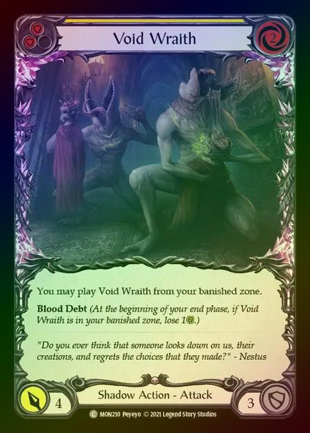 【RF】[Shadow] Void Wraith (yellow) [1st-MON_210-C] Rainbow Foil