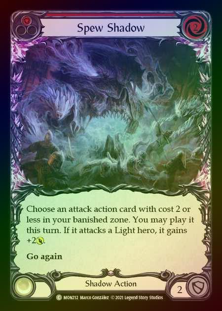 【RF】[Shadow] Spew Shadow (red) [1st-MON_212-C] Rainbow Foil
