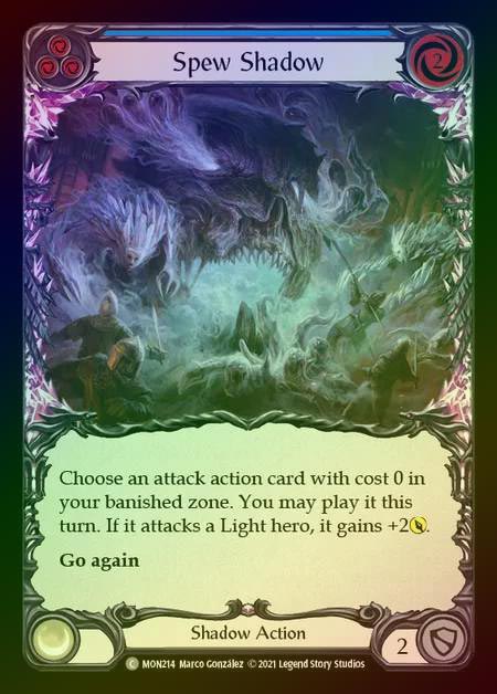 【RF】[Shadow] Spew Shadow (blue) [1st-MON_214-C] Rainbow Foil