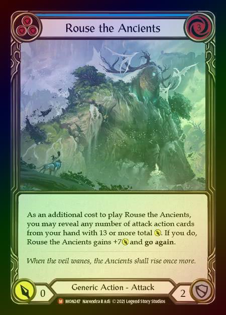 【RF】[Generic] Rouse the Ancients [1st-MON_247-M] Rainbow Foil