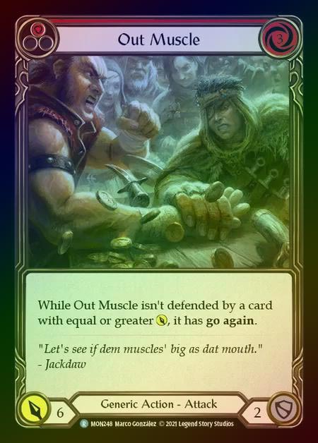 【RF】[Generic] Out Muscle (red) [1st-MON_248-R] Rainbow Foil