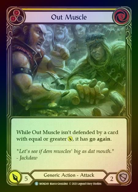 【RF】[Generic] Out Muscle (yellow) [1st-MON_249-R] Rainbow Foil