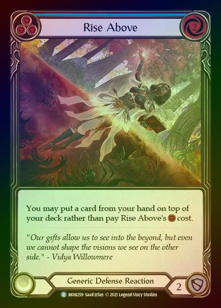 【RF】[Generic] Rise Above (blue) [1st-MON_259-R] Rainbow Foil