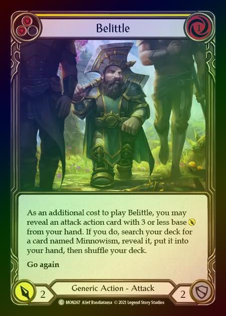 【RF】[Generic] Belittle (yellow) [1st-MON_267-C] Rainbow Foil