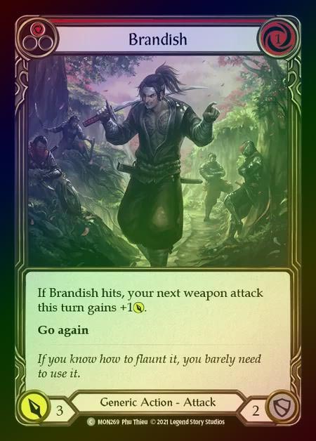 【RF】[Generic] Brandish (red) [1st-MON_269-C] Rainbow Foil