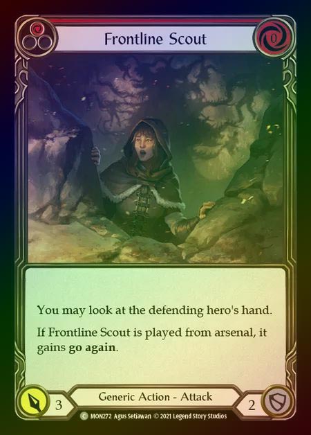 【RF】[Generic] Frontline Scout (red) [1st-MON_272-C] Rainbow Foil