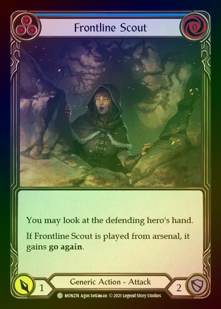 【RF】[Generic] Frontline Scout (blue) [1st-MON_274-C] Rainbow Foil