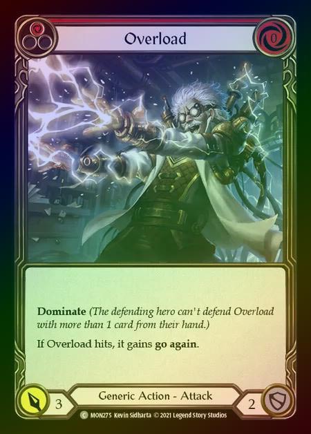 【RF】[Generic] Overload (red) [1st-MON_275-C] Rainbow Foil