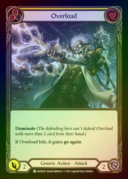 【RF】[Generic] Overload (yellow) [1st-MON_276-C] Rainbow Foil