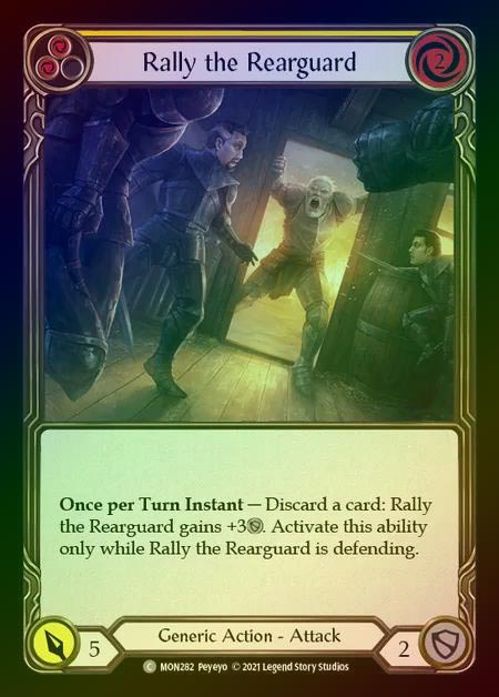 【RF】[Generic] Rally the Rearguard (yellow) [1st-MON_282-C] Rainbow Foil