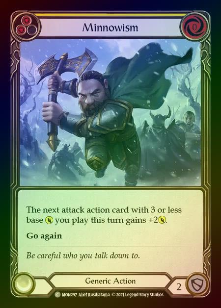 【RF】[Generic] Minnowism (yellow) [1st-MON_297-C] Rainbow Foil