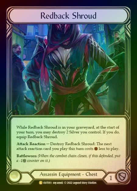 【RF】[Assassin] Redback Shroud [OUT011-L] Rainbow Foil