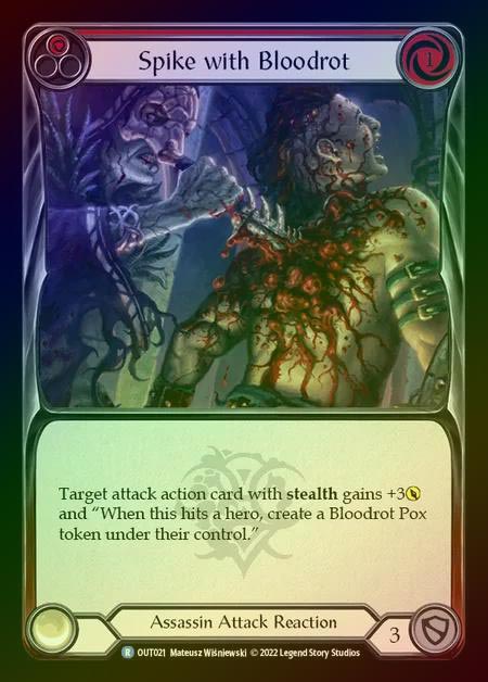【RF】[Assassin] Spike with Bloodrot [OUT021-R] Rainbow Foil
