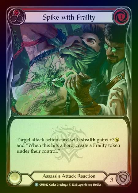 【RF】[Assassin] Spike with Frailty [OUT022-R] Rainbow Foil