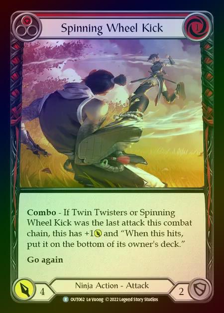 【RF】[Ninja] Spinning Wheel Kick [OUT062-R] (red) Rainbow Foil