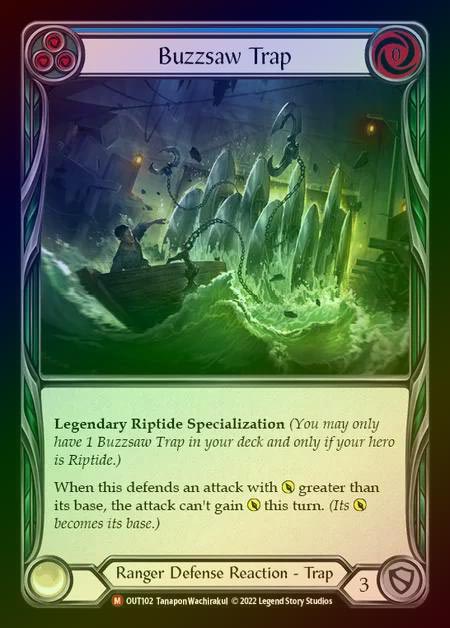 【RF】[Ranger] Buzzsaw Trap [OUT102-M] Rainbow Foil