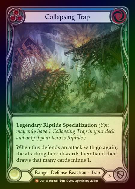 【RF】[Ranger] Collapsing Trap [OUT103-M] Rainbow Foil