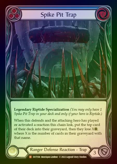 【RF】[Ranger] Spike Pit Trap [OUT104-M] Rainbow Foil