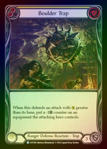 【RF】[Ranger] Boulder Trap [OUT106-R] Rainbow Foil