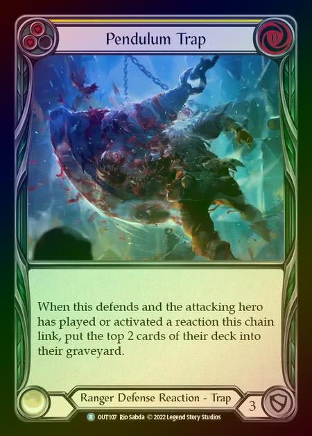 【RF】[Ranger] Pendulum Trap [OUT107-R] Rainbow Foil