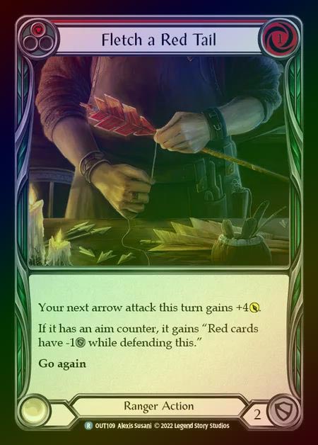 【RF】[Ranger] Fletch a Red Tail [OUT109-R] Rainbow Foil