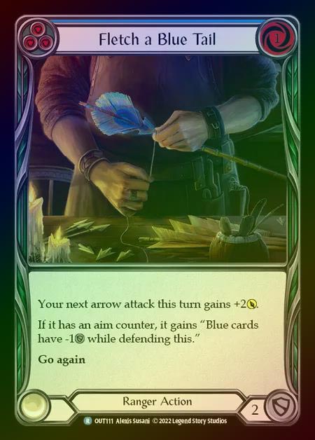 【RF】[Ranger] Fletch a Blue Tail [OUT111-R] Rainbow Foil