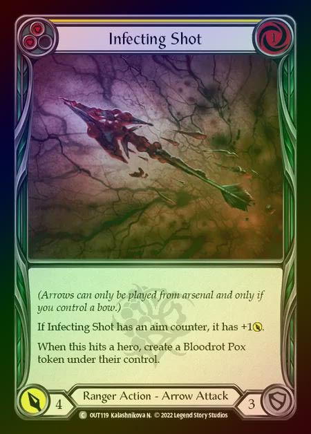 【RF】[Ranger] Infecting Shot [OUT119-C] (yellow) Rainbow Foil