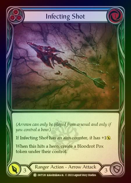 【RF】[Ranger] Infecting Shot [OUT120-C] (blue) Rainbow Foil