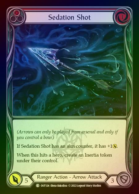 【RF】[Ranger] Sedation Shot [OUT124-C] (red) Rainbow Foil