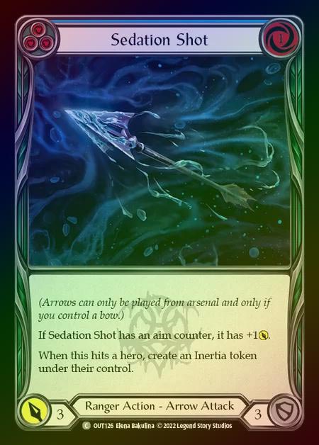 【RF】[Ranger] Sedation Shot [OUT126-C] (blue) Rainbow Foil