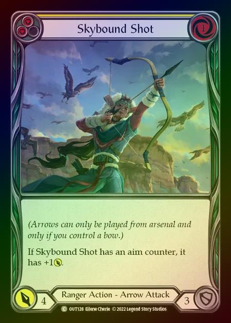 【RF】[Ranger] Skybound Shot [OUT128-C] (yellow) Rainbow Foil