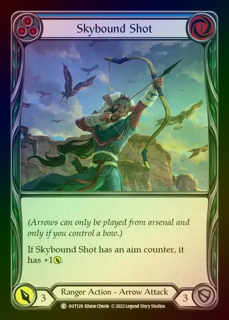 【RF】[Ranger] Skybound Shot [OUT129-C] (blue) Rainbow Foil