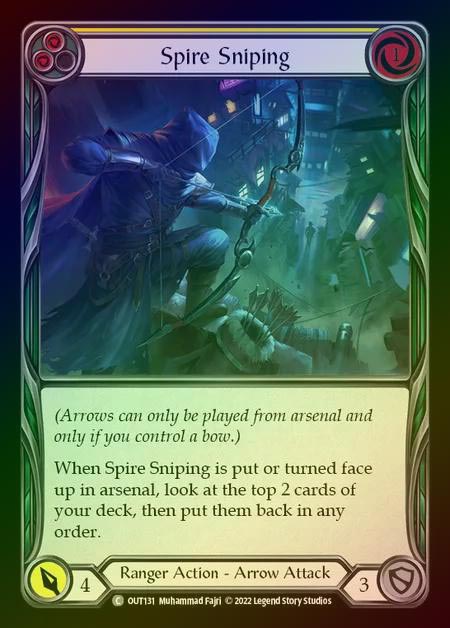 【RF】[Ranger] Spire Sniping [OUT131-C] (yellow) Rainbow Foil