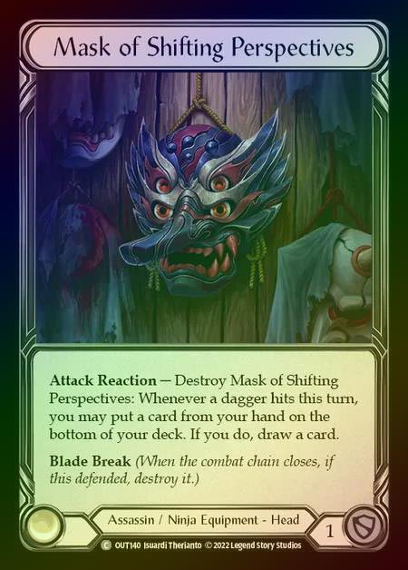 【RF】[Assassin Ninja] Mask of Shifting Perspectives [OUT140-C] Rainbow Foil
