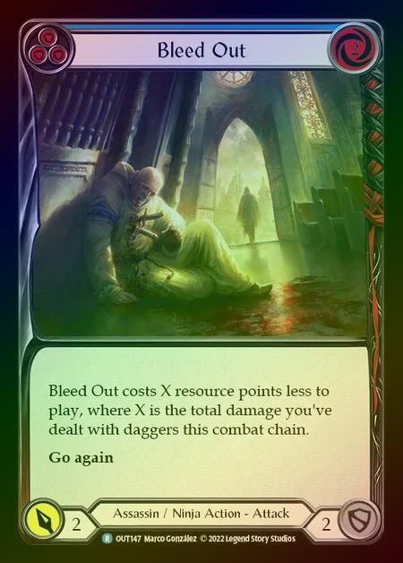 【RF】[Assassin Ninja] Bleed Out [OUT147-R] (blue) Rainbow Foil