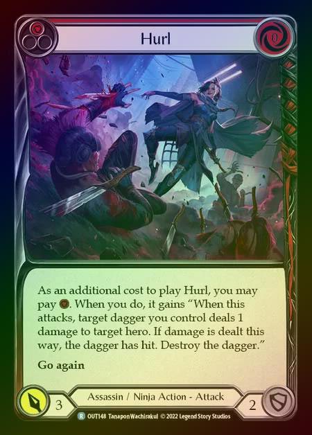 【RF】[Assassin Ninja] Hurl [OUT148-R] (red) Rainbow Foil