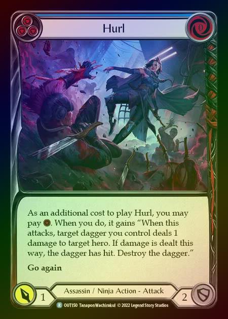 【RF】[Assassin Ninja] Hurl [OUT150-R] (blue) Rainbow Foil