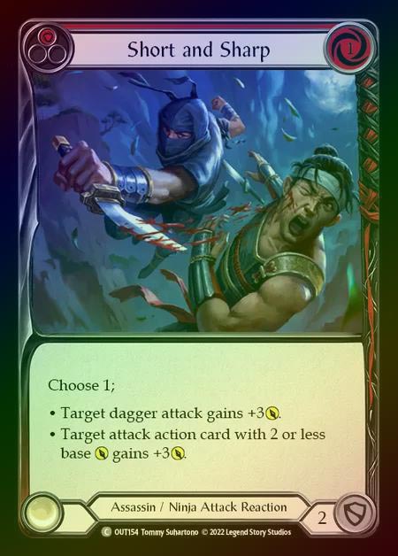 【RF】[Assassin Ninja] Short and Sharp [OUT154C] (red) Rainbow Foil