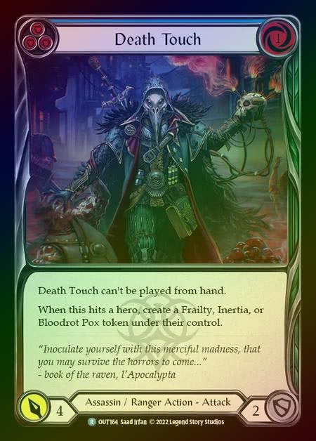 【RF】[Assassin Ranger] Death Touch [OUT164-R] (blue) Rainbow Foil