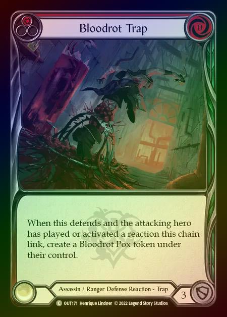 【RF】[Assassin Ranger] Bloodrot Trap [OUT171-C] Rainbow Foil