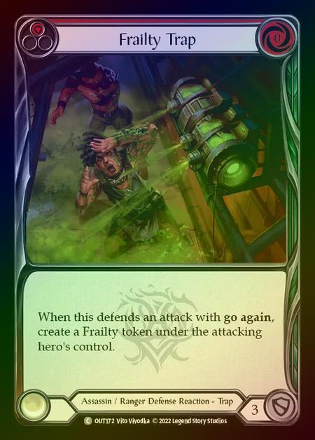 【RF】[Assassin Ranger] Frailty Trap [OUT172-C] Rainbow Foil