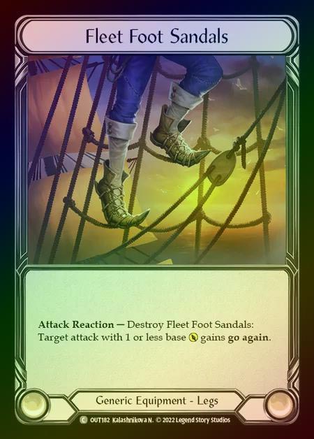 【RF】[Generic] Fleet Foot Sandals [OUT182-C] Rainbow Foil