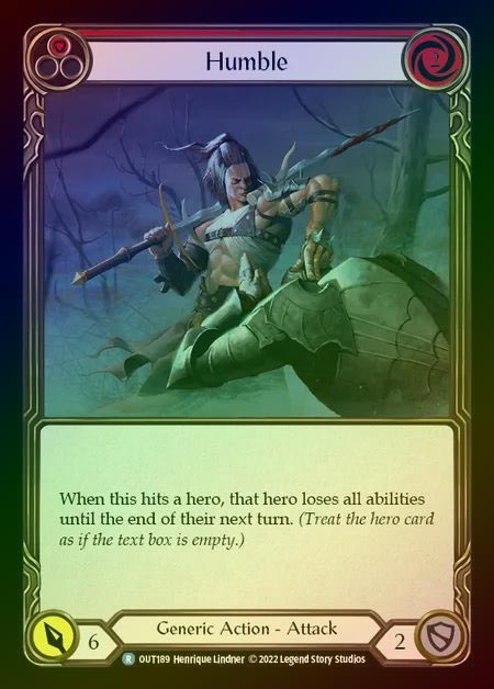 【RF】[Generic] Humble [OUT189-R] (red) Rainbow Foil
