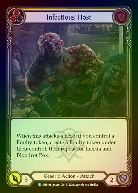 【RF】[Generic] Infectious Host [OUT193-R] (yellow) Rainbow Foil