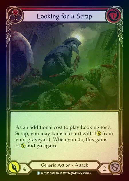 【RF】[Generic] Looking for a Scrap [OUT195-R] (red) Rainbow Foil