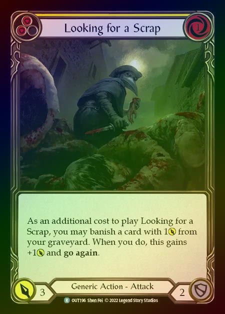 【RF】[Generic] Looking for a Scrap [OUT196-R] (yellow) Rainbow Foil