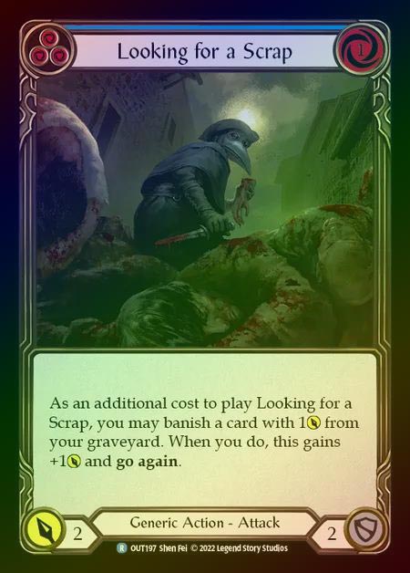 【RF】[Generic] Looking for a Scrap [OUT197-R] (blue) Rainbow Foil