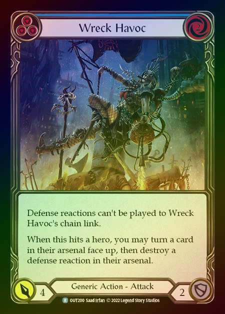 【RF】[Generic] Wreck Havoc [OUT200-R] (blue) Rainbow Foil