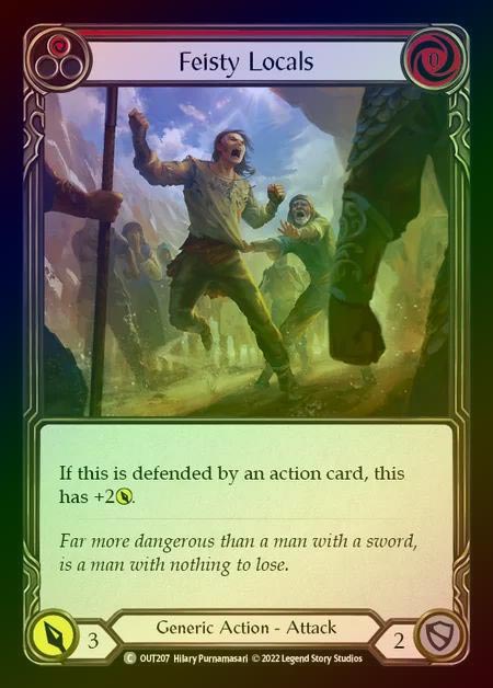 【RF】[Generic] Feisty Locals [OUT207-C] (red) Rainbow Foil