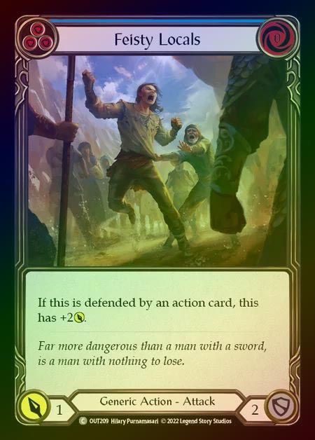 【RF】[Generic] Feisty Locals [OUT209-C] (blue) Rainbow Foil